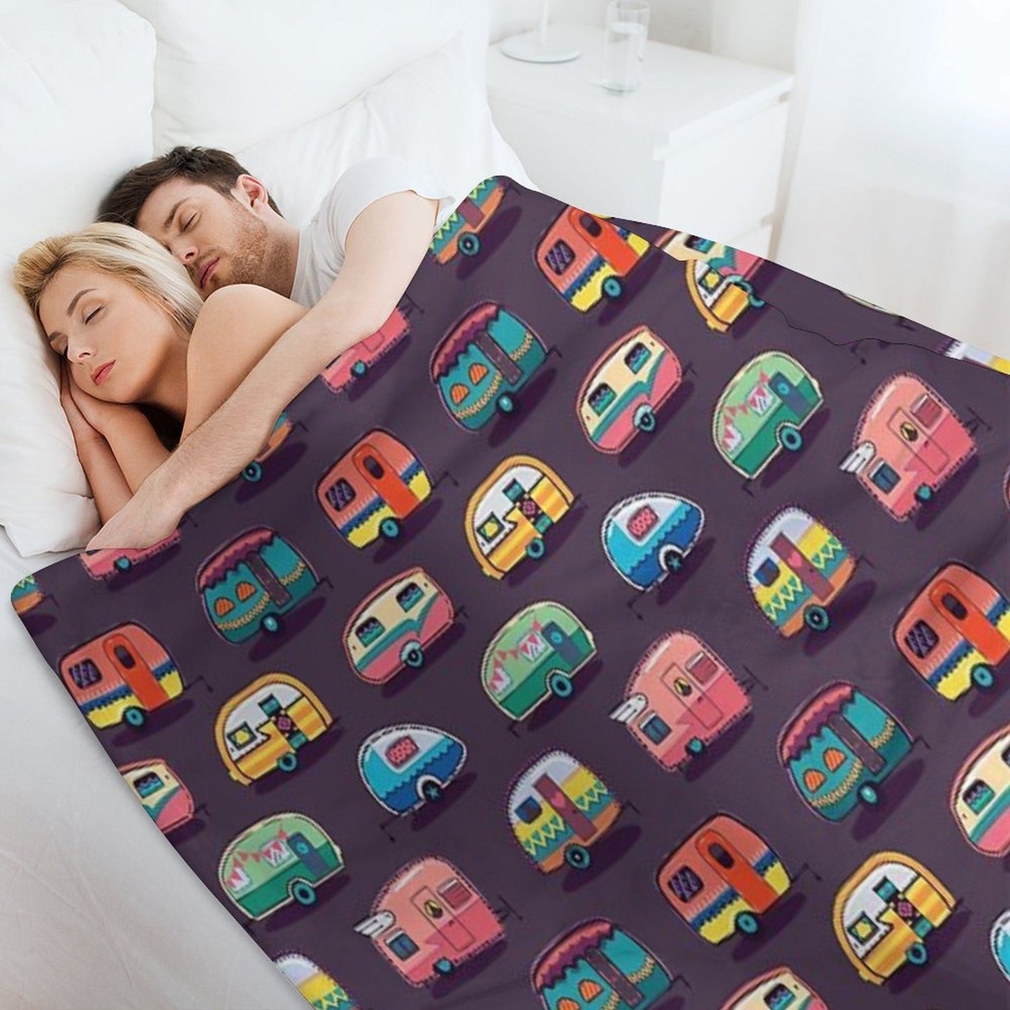 Happy Camper Durable Throw Blanket