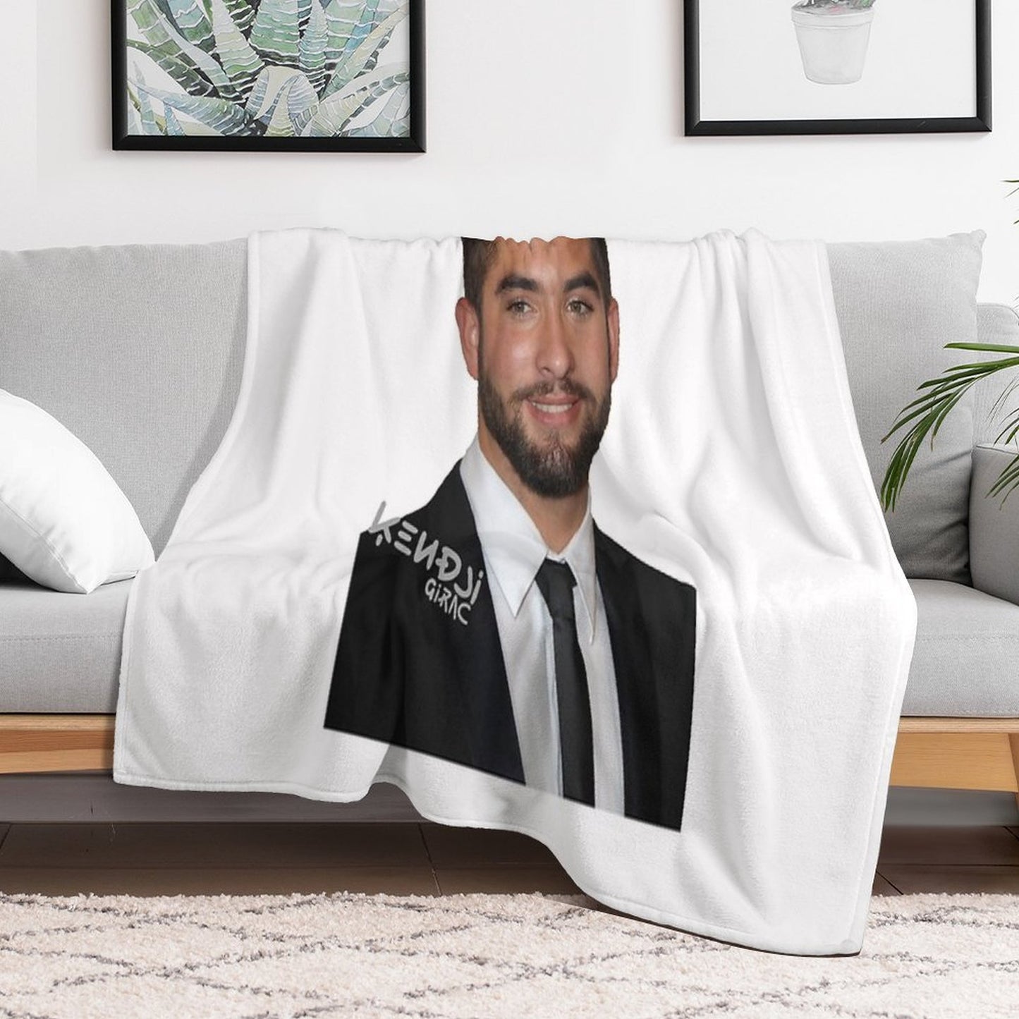 Kendji Girac Machine-washable Throw Blanket