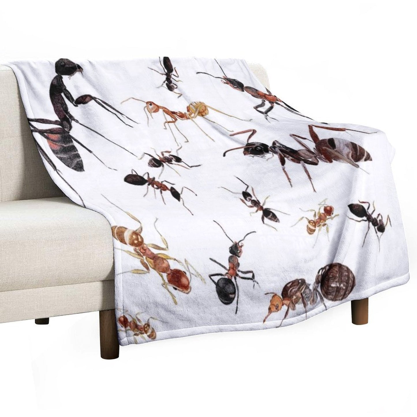 A Medley of Ants Anti-pilling Throw Blanket