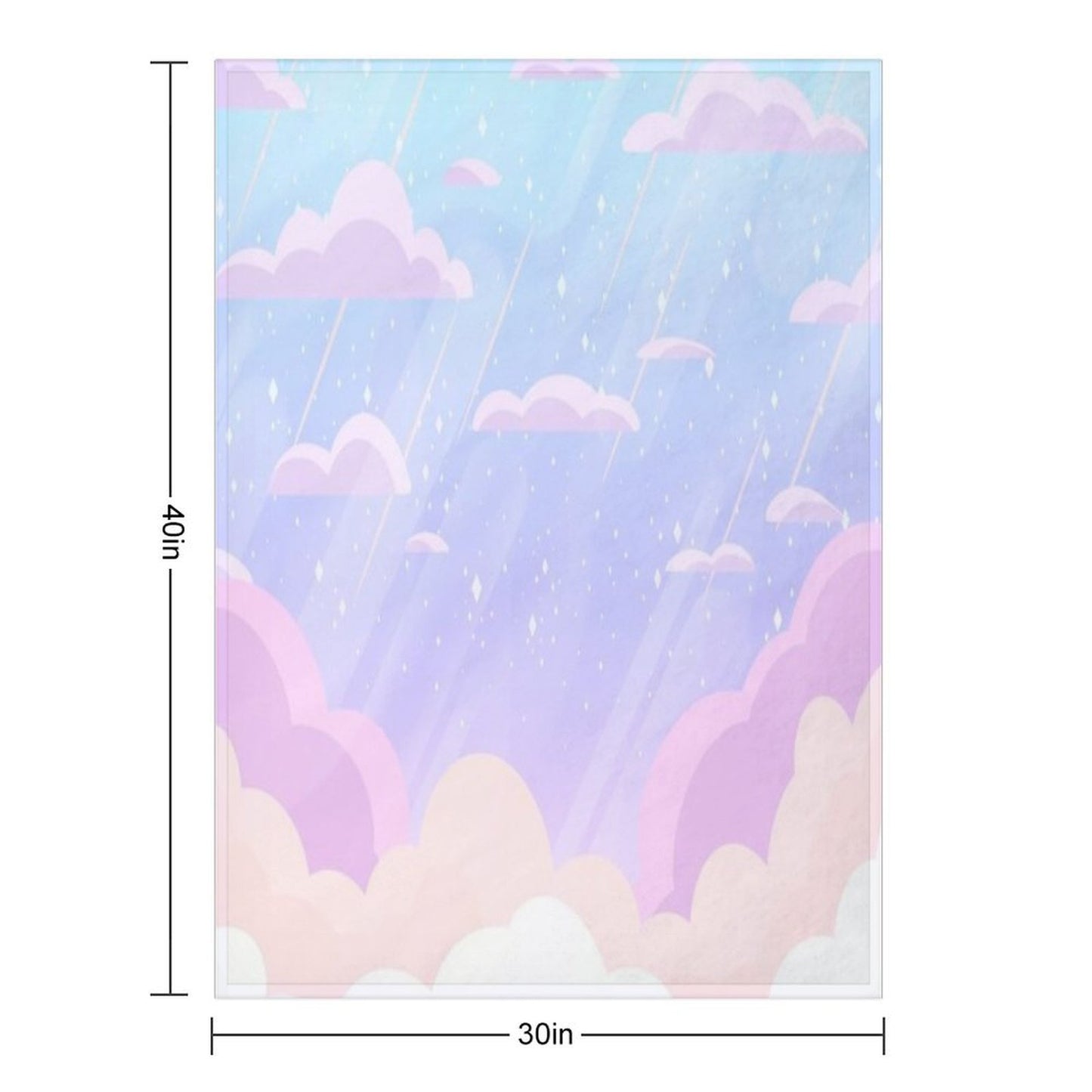 Pastel Heaven Eco-conscious Throw Blanket