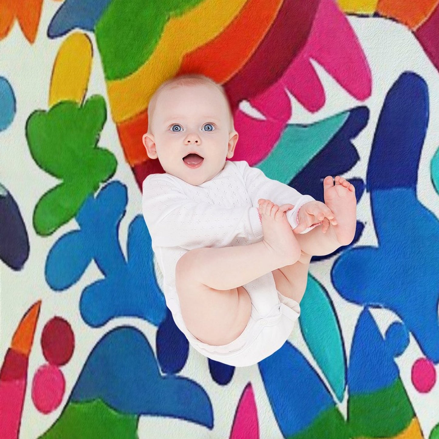 Mexican Otomi Colors Multi-functional Throw Blanket