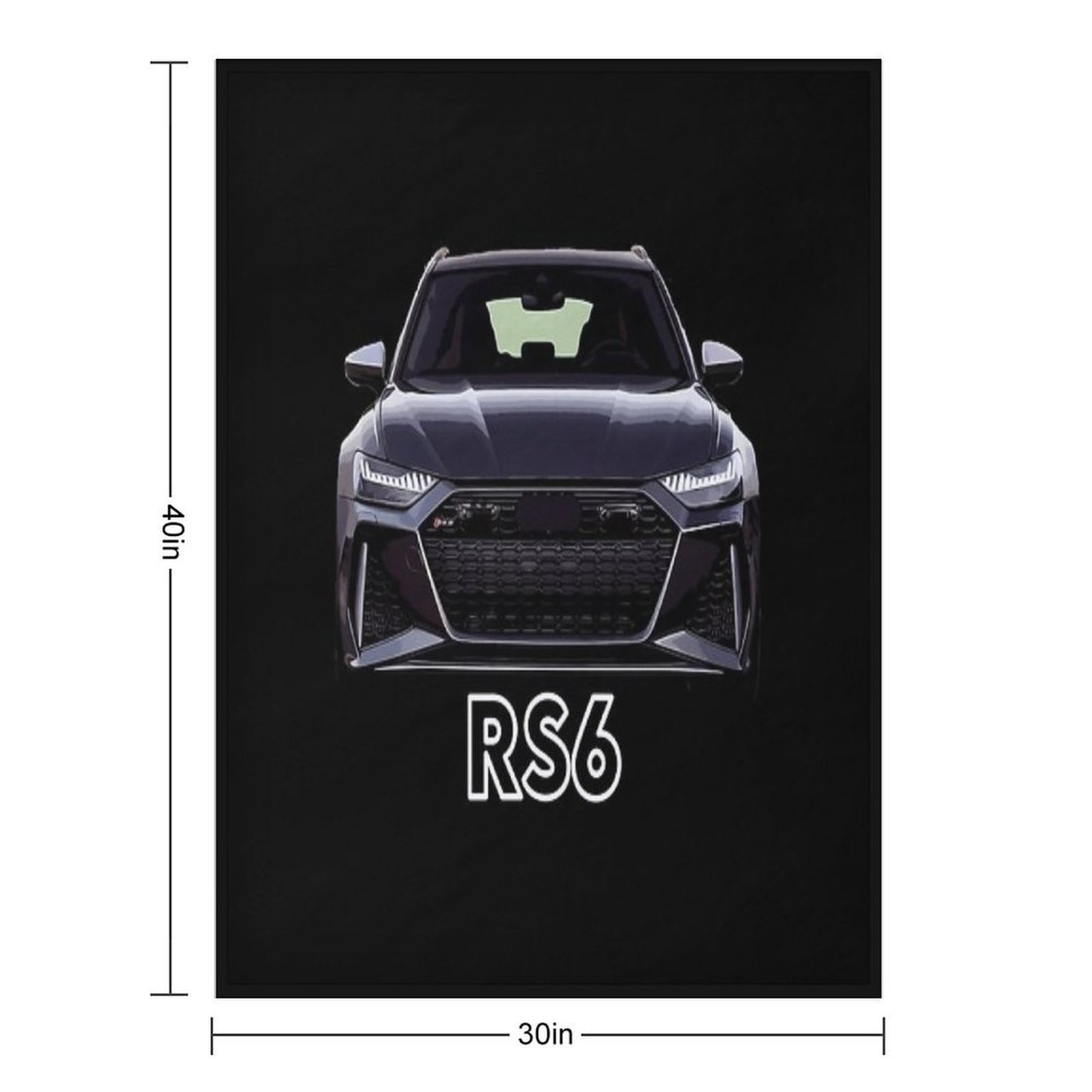 2020 Audi RS6 All-season Throw Blanket