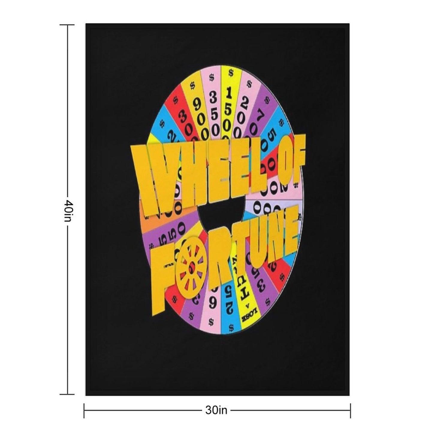 Wheel of Fortune Shrink-resistant Throw Blanket