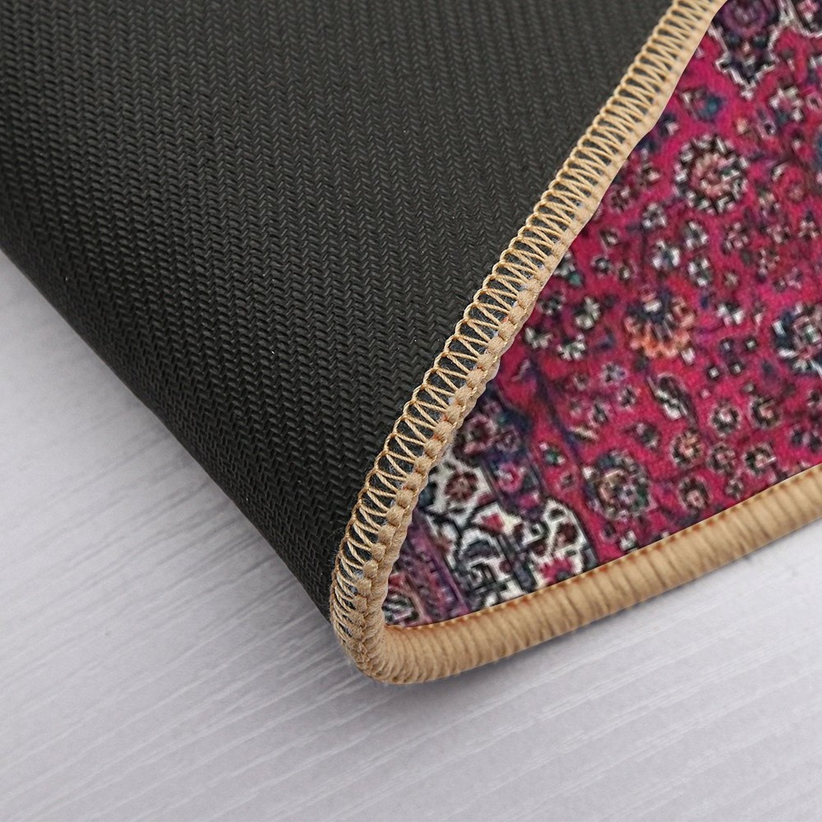 Saber Meshed Persian Carpet Print  Dirt-Trapping Bath Mat