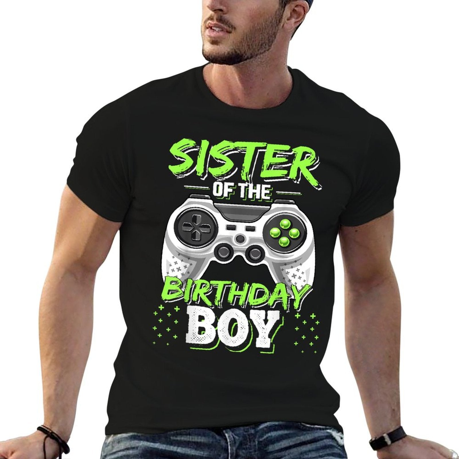 Sister of The Birthday Boy Matching Video Game Birthday Gift  Breathable T-Shirt