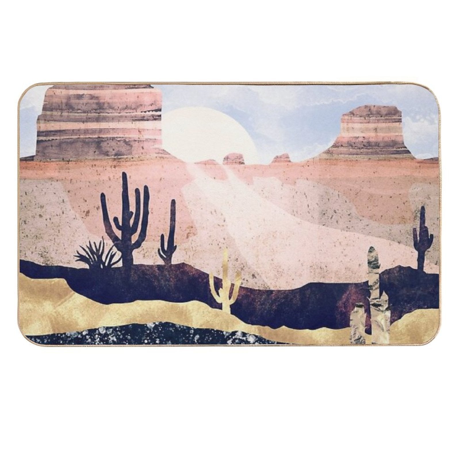 Autumn Desert  Dirt-Trapping Bath Mat