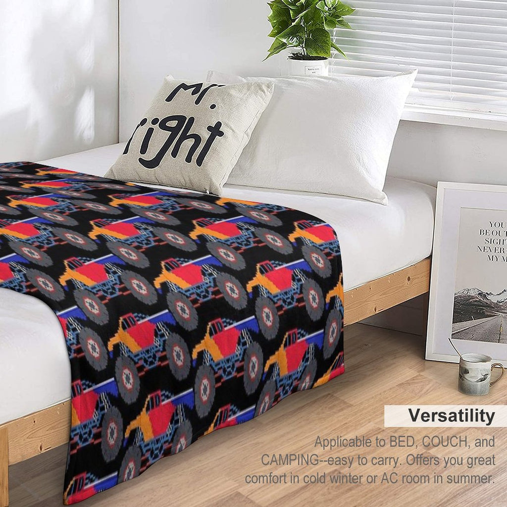 Monster Truck - The Kids' Picture Show Eco-conscious Throw Blanket