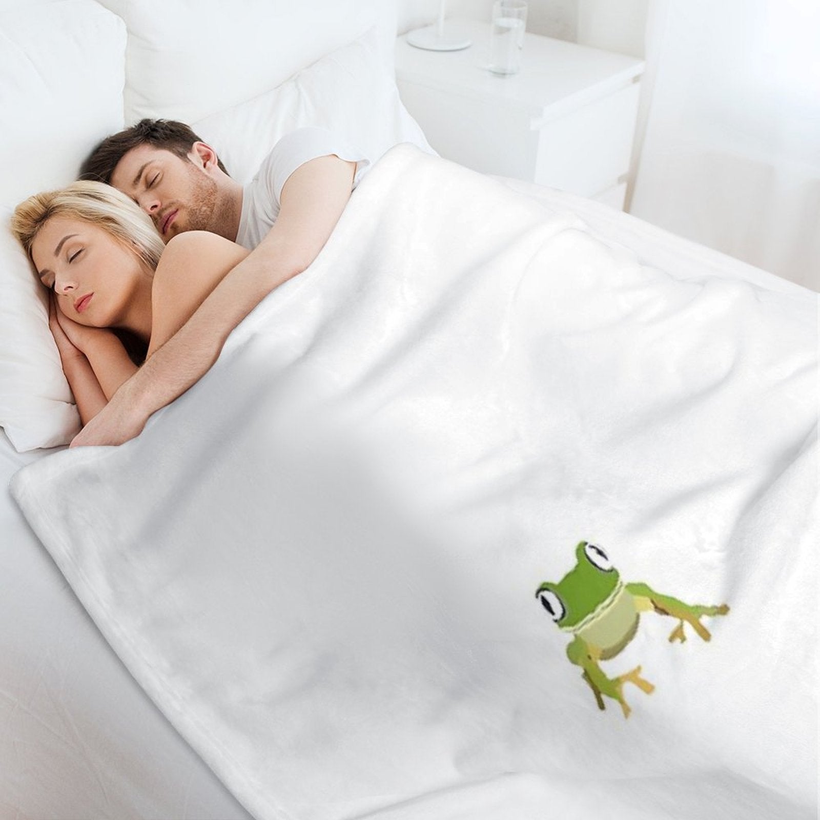 Froggy Easy Care Throw Blanket