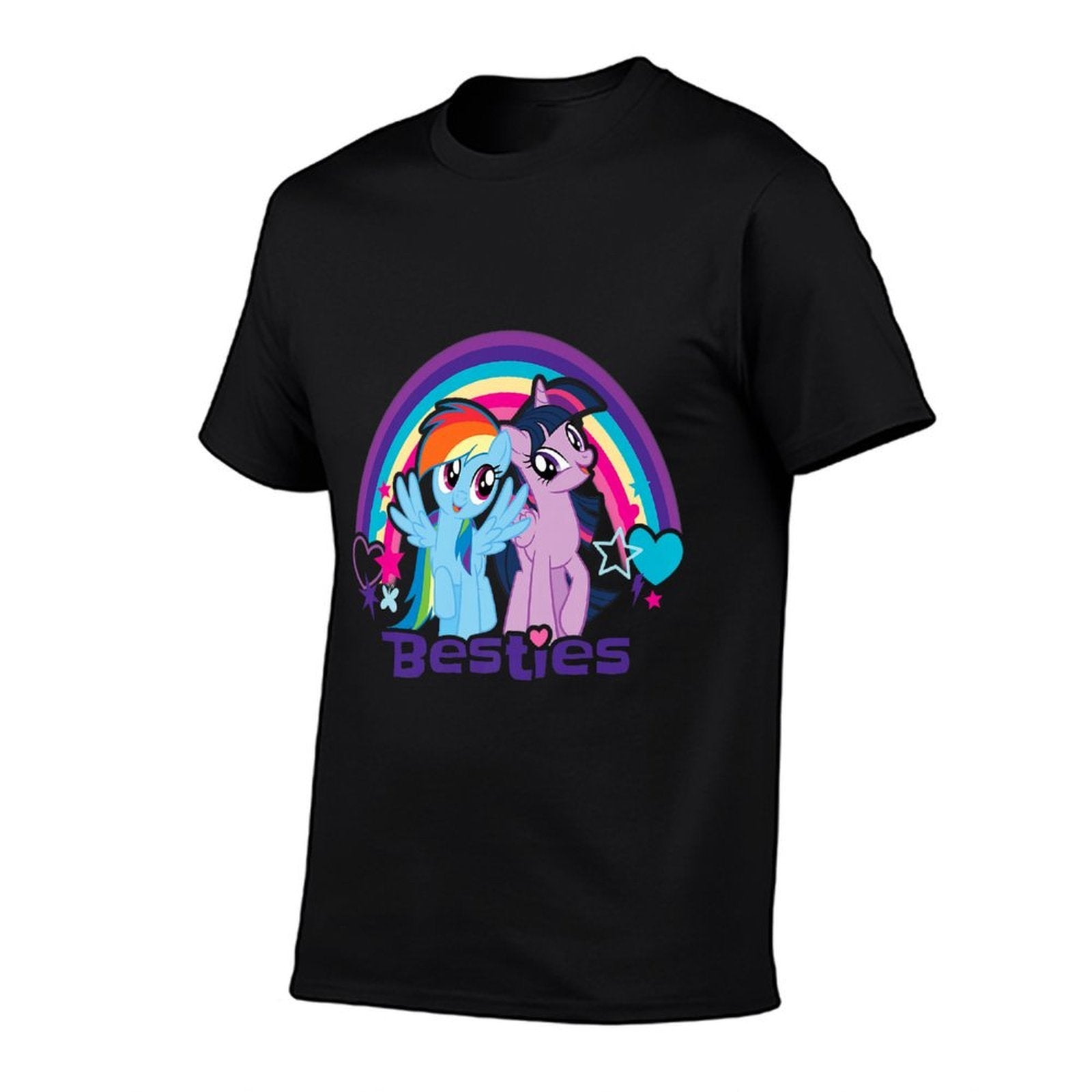 Twilight Sparkle Rainbow Dash Besties Premium  Stretchy T-Shirt