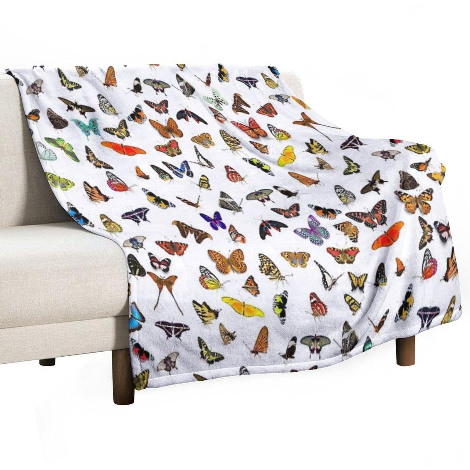 Lovely Colorful Butterflies Quick-dry Throw Blanket