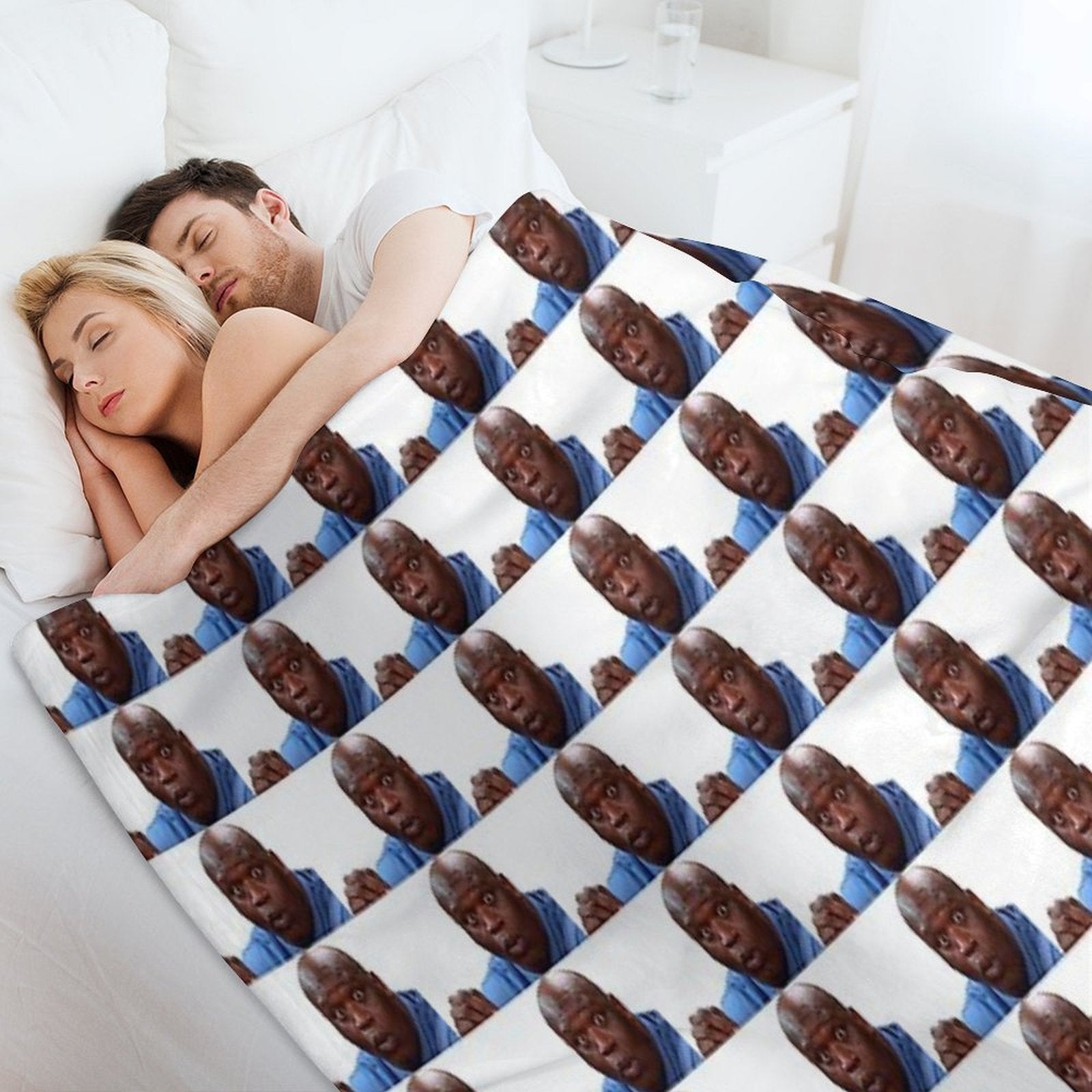 Surprised Shaq Hd Multi-functional Throw Blanket