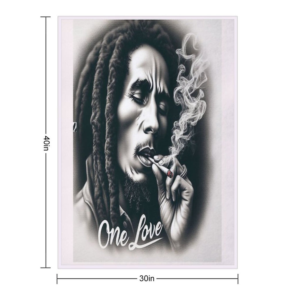 BOB MARLEY Easy Care Throw Blanket
