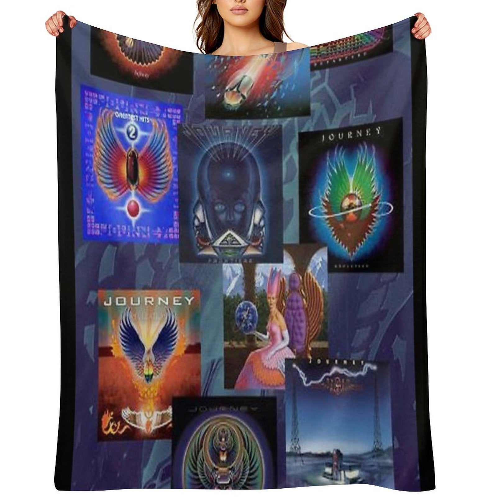 Collage Album Cover Quick-dry Throw Blanket