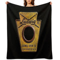Ludwig Badge Worn Plush Throw Blanket
