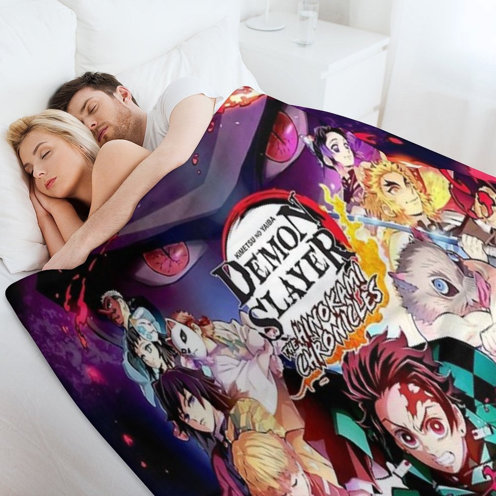 Demon Poster Travel-friendly Throw Blanket