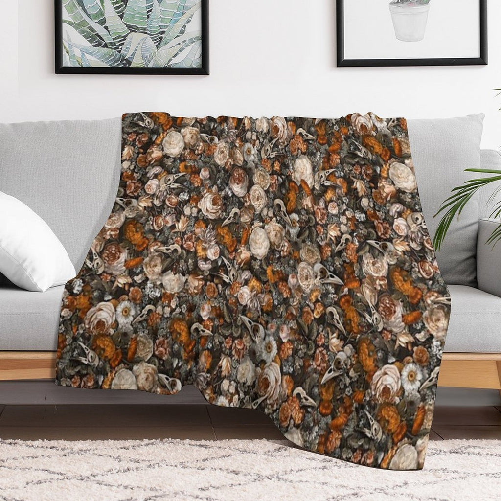 Baroque Macabre Versatility Throw Blanket
