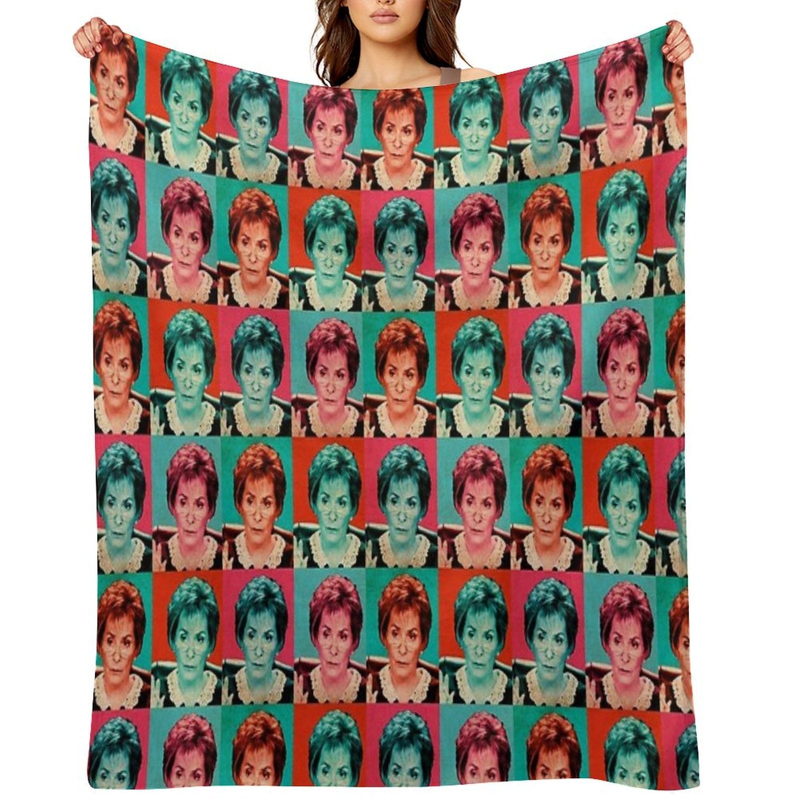 Judge Judy Pop Artwork Comfort Throw Blanket