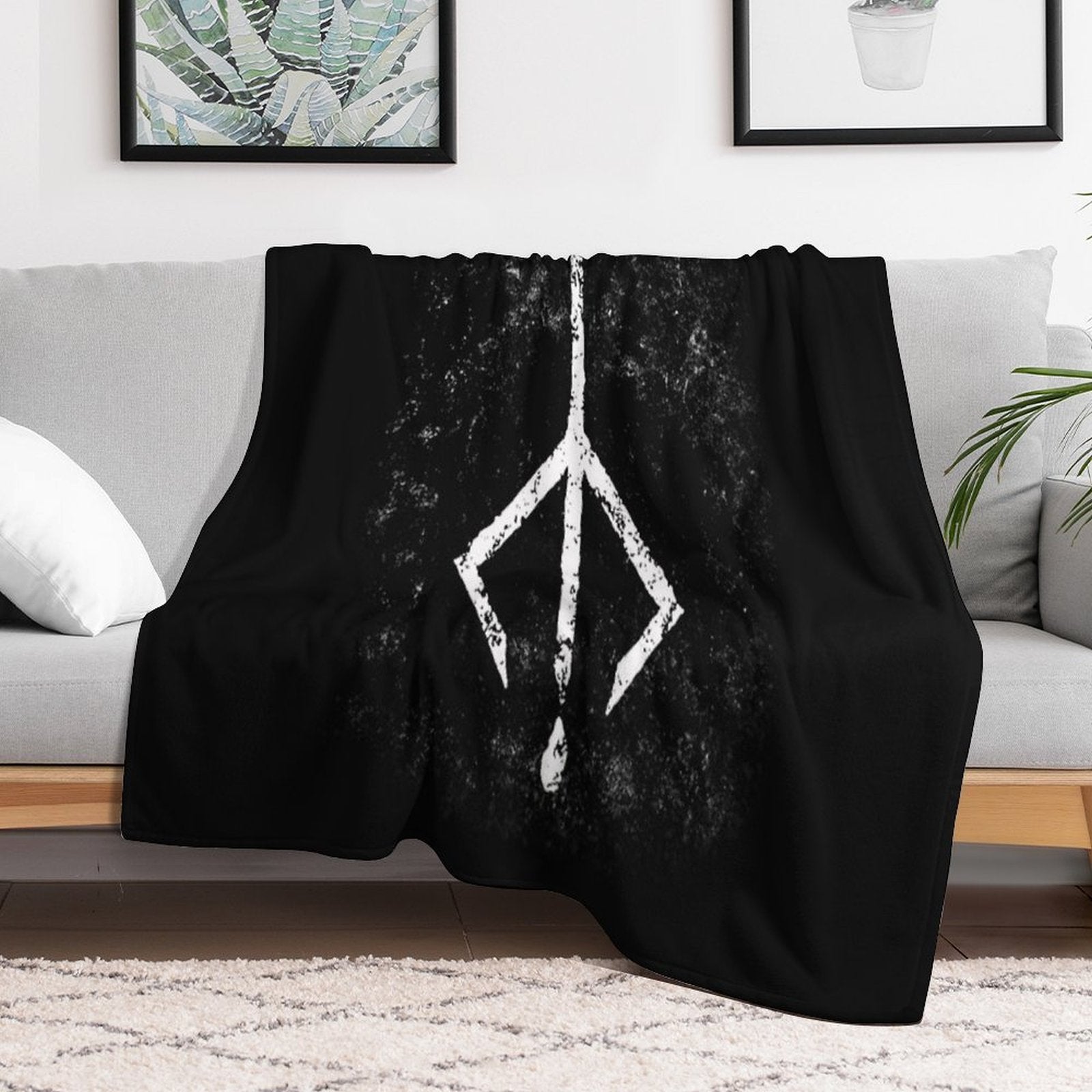 Bloodborne Game Hunters Mark -new Sustainable Throw Blanket