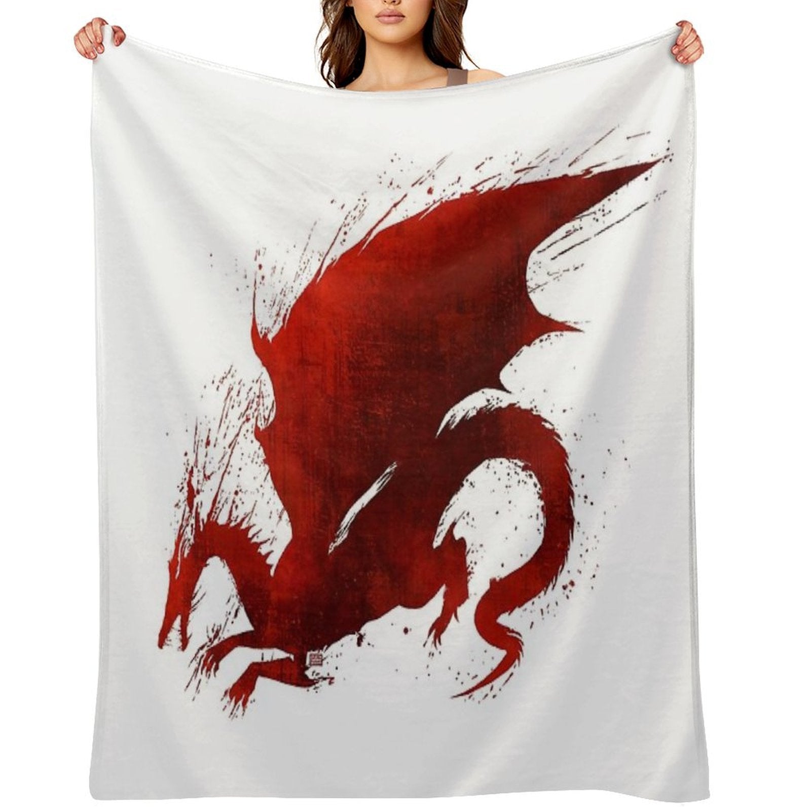Dragon Age Origins Blood Dragon V1 Premium Throw Blanket