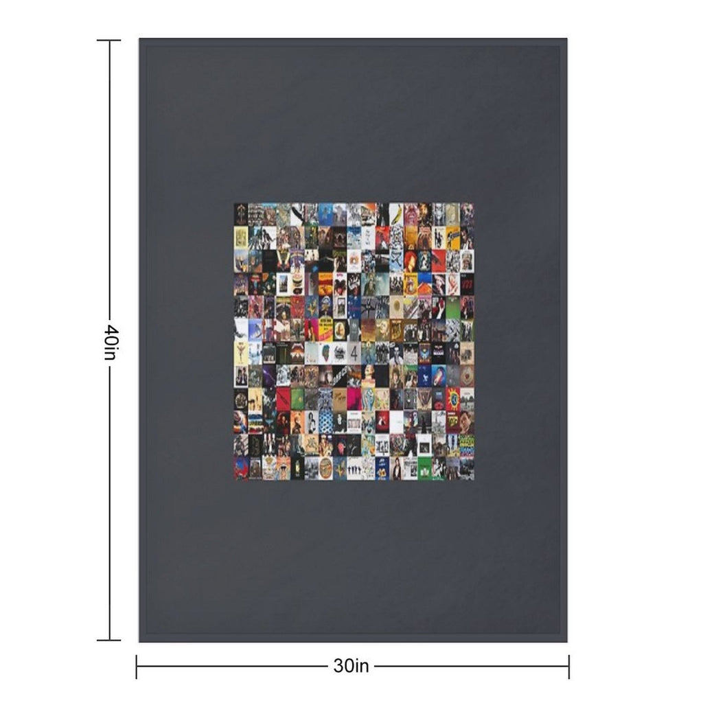 Greatest Rock Albums of All Time Tapestry Premium Throw Blanket