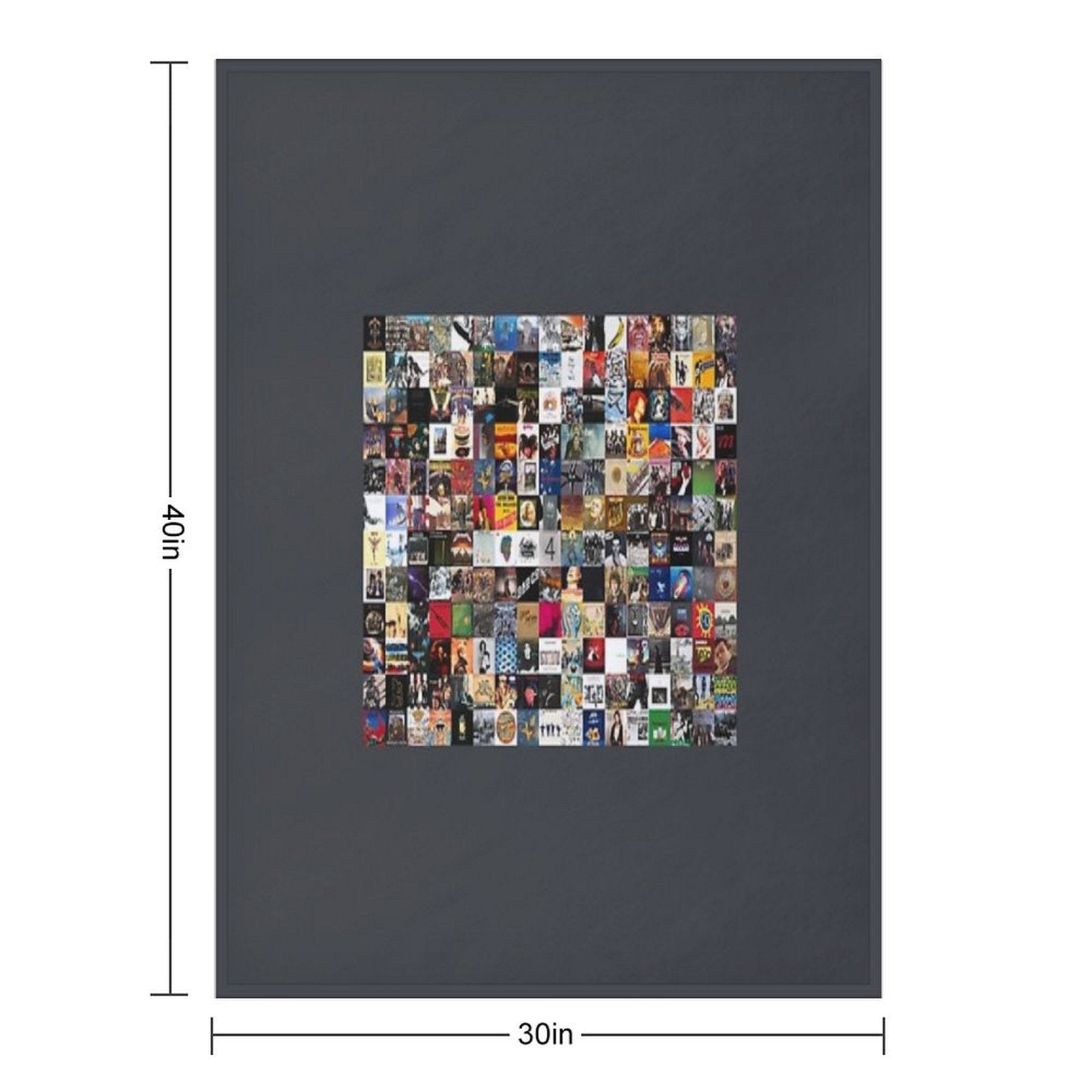 Greatest Rock Albums of All Time Tapestry Premium Throw Blanket