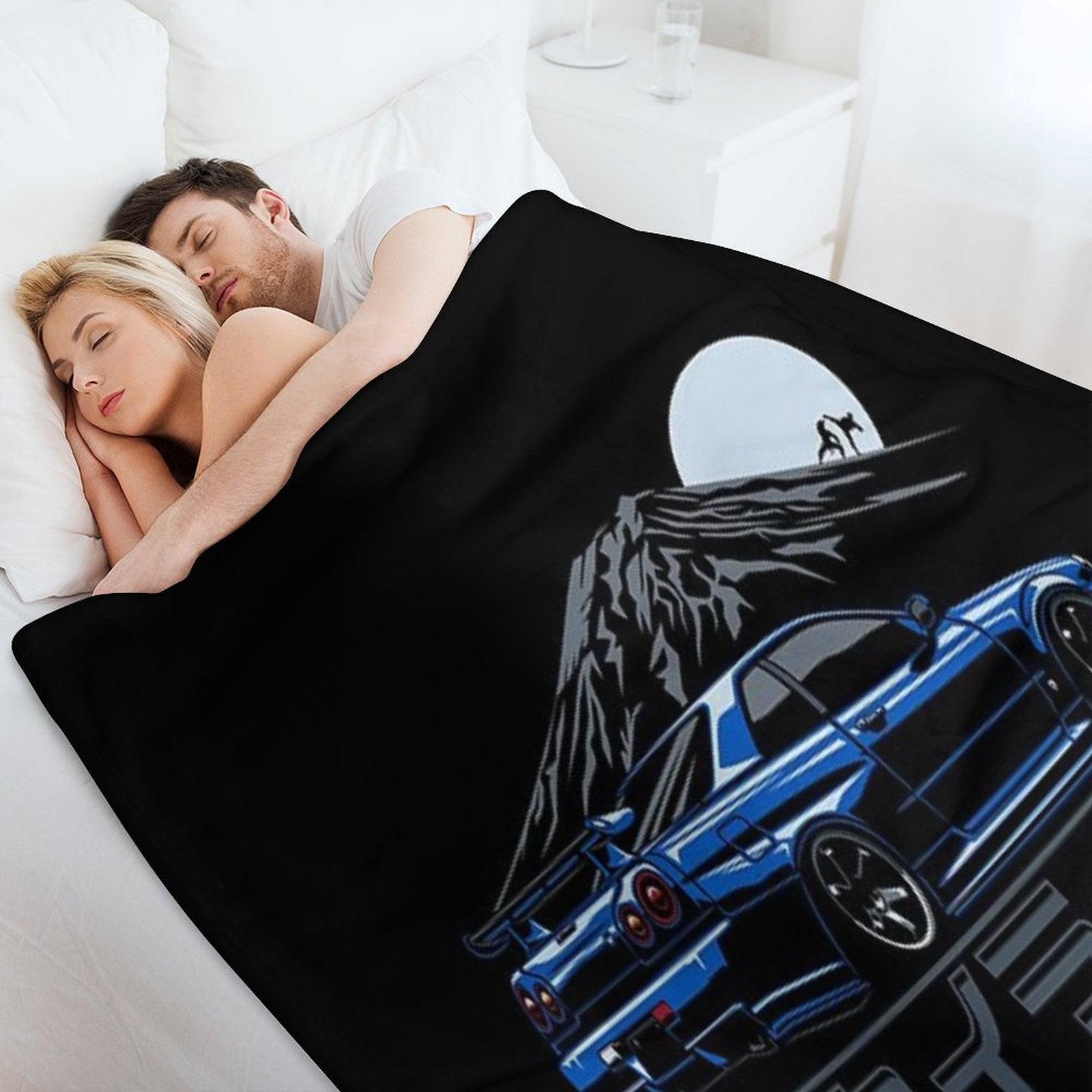 Skyline GTR R34 Gift-ready Throw Blanket