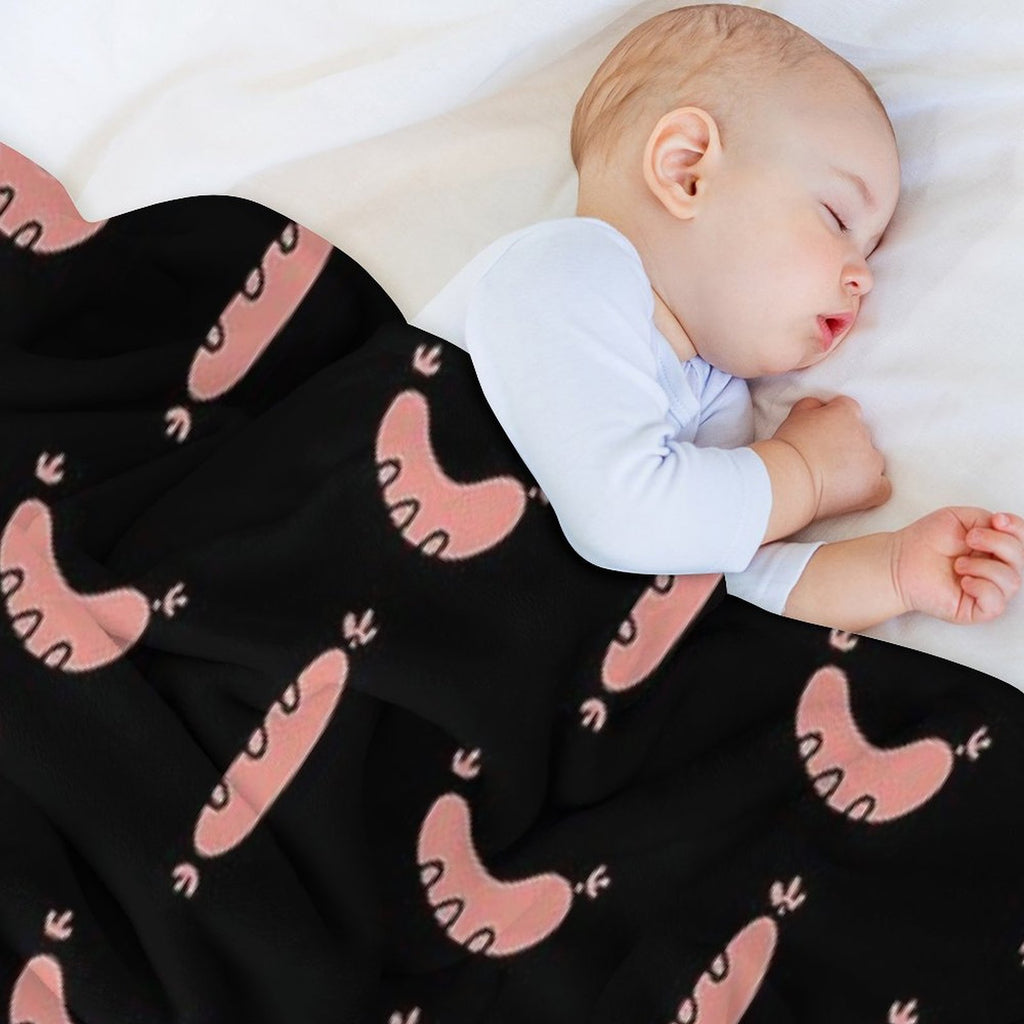 Sausages - The Breakfast of Champions Compact Throw Blanket