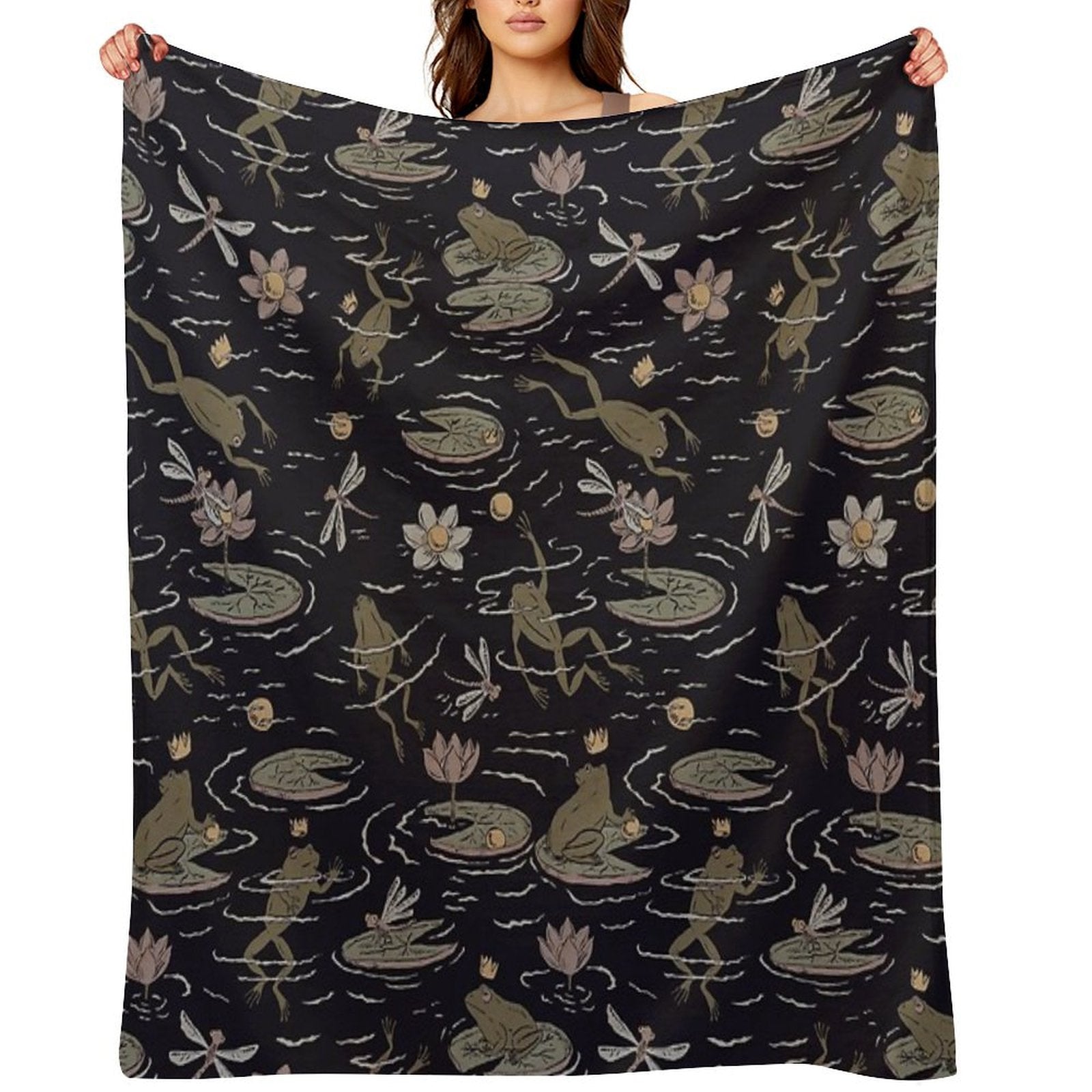 The Frog Prince Anti-pilling Throw Blanket