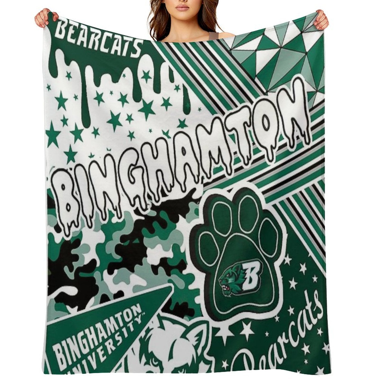 Binghamton University Wrinkle-free Throw Blanket