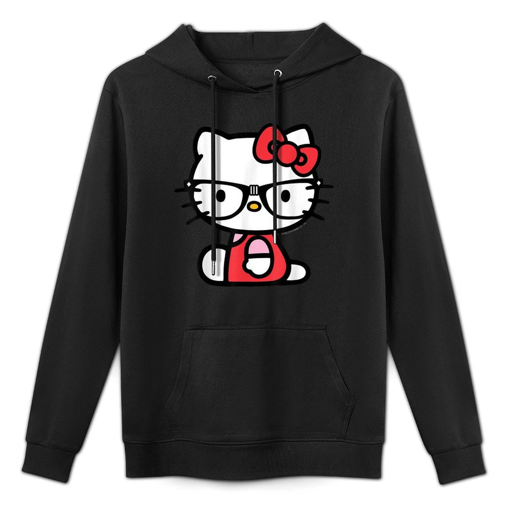 Hello Kitty Nerd Glasses Shrink-Resistant Hoodie