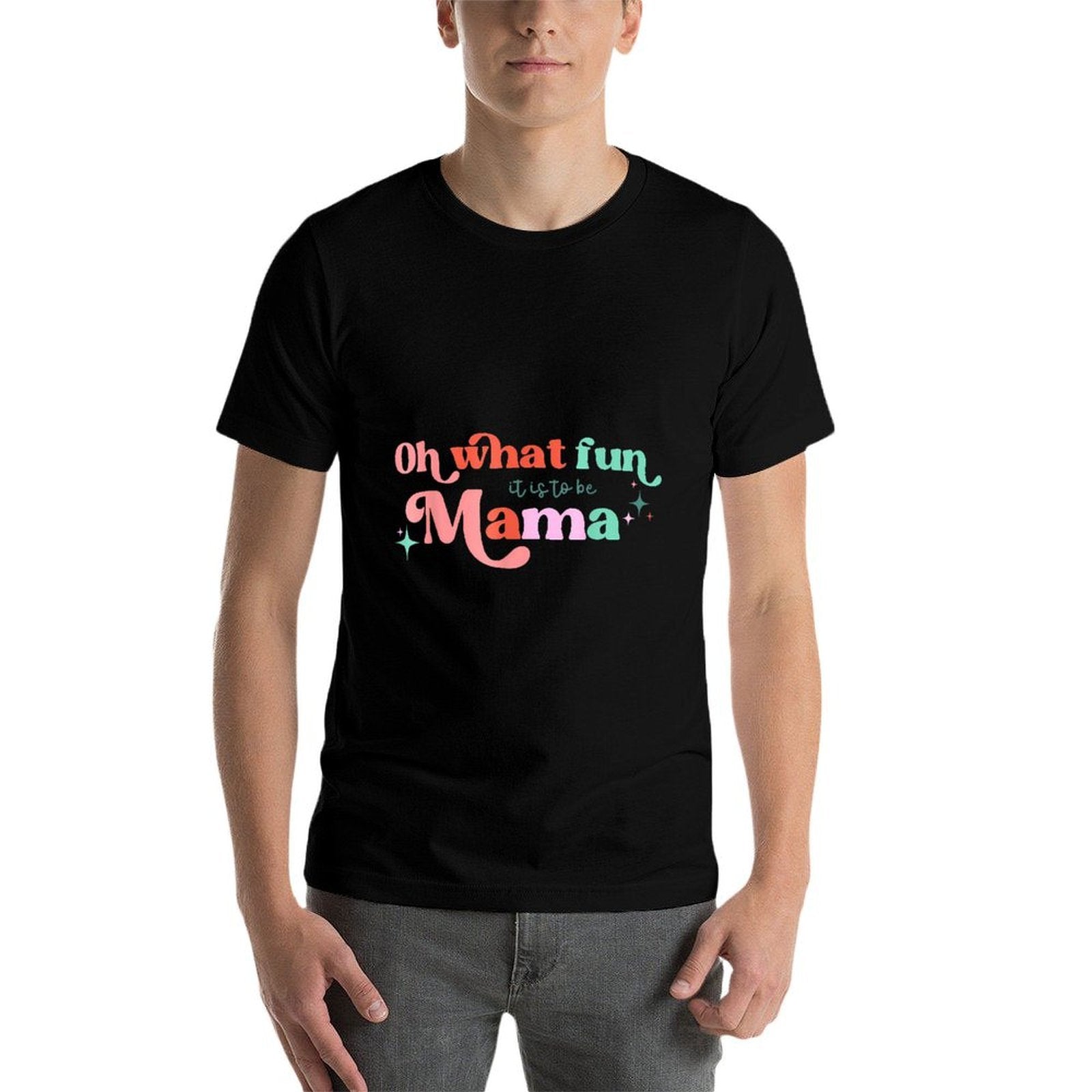 Oh What Fun It Is To Be Mama Christmas Family Matching Xmas  Vintage-inspired T-Shirt
