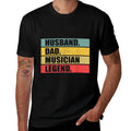 Husband Dad Musician Quote Music Vintage Fathers Day  Graphic-printed T-Shirt