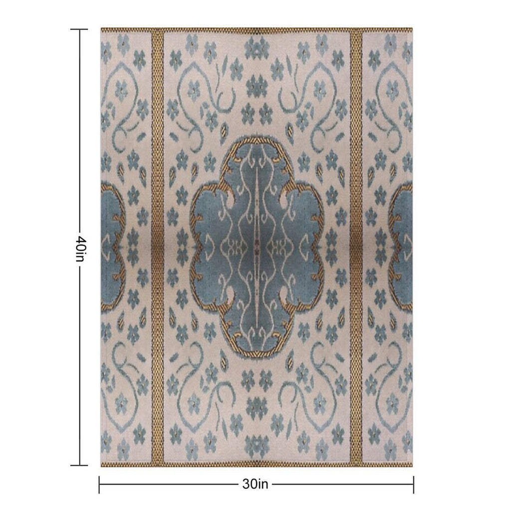 Arabian Rug Print Wrinkle-free Throw Blanket