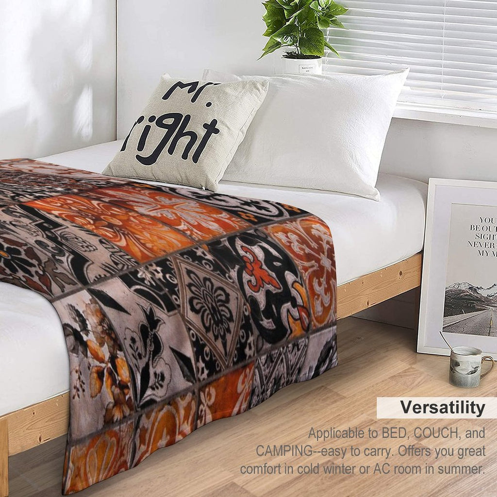Tiles Velvety-soft Throw Blanket
