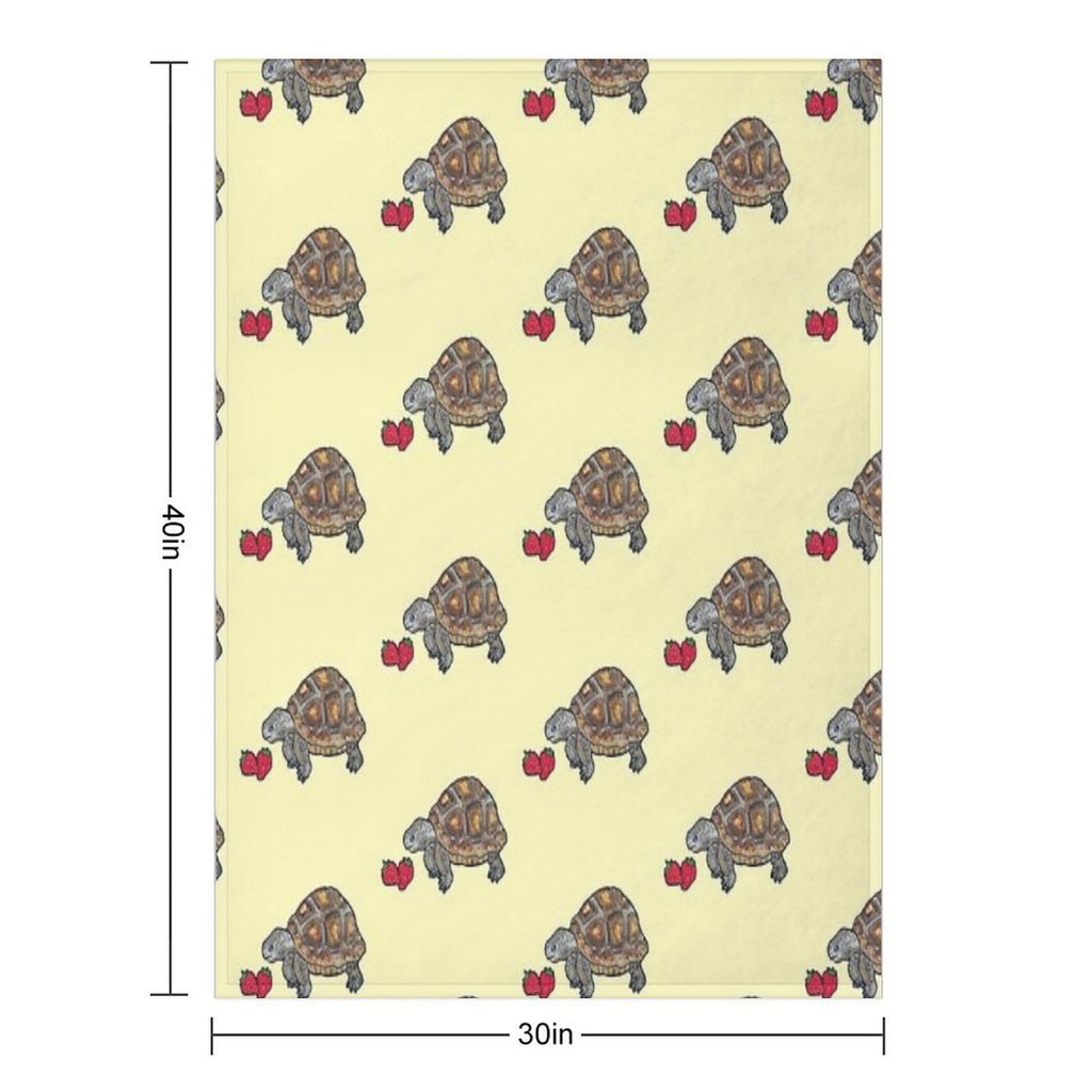 Happy Tortoise Sustainable Throw Blanket