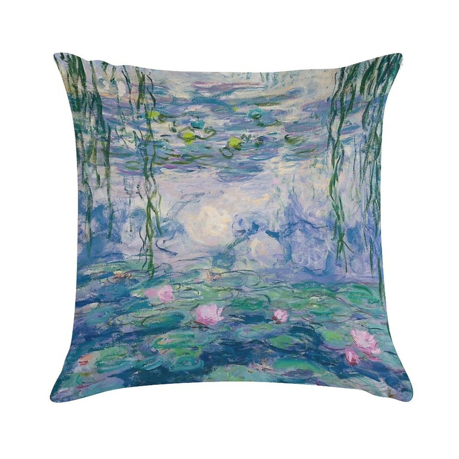 Water Lilies Claude Monet Fine Art Soft Multiple Sizes Throw Pillow