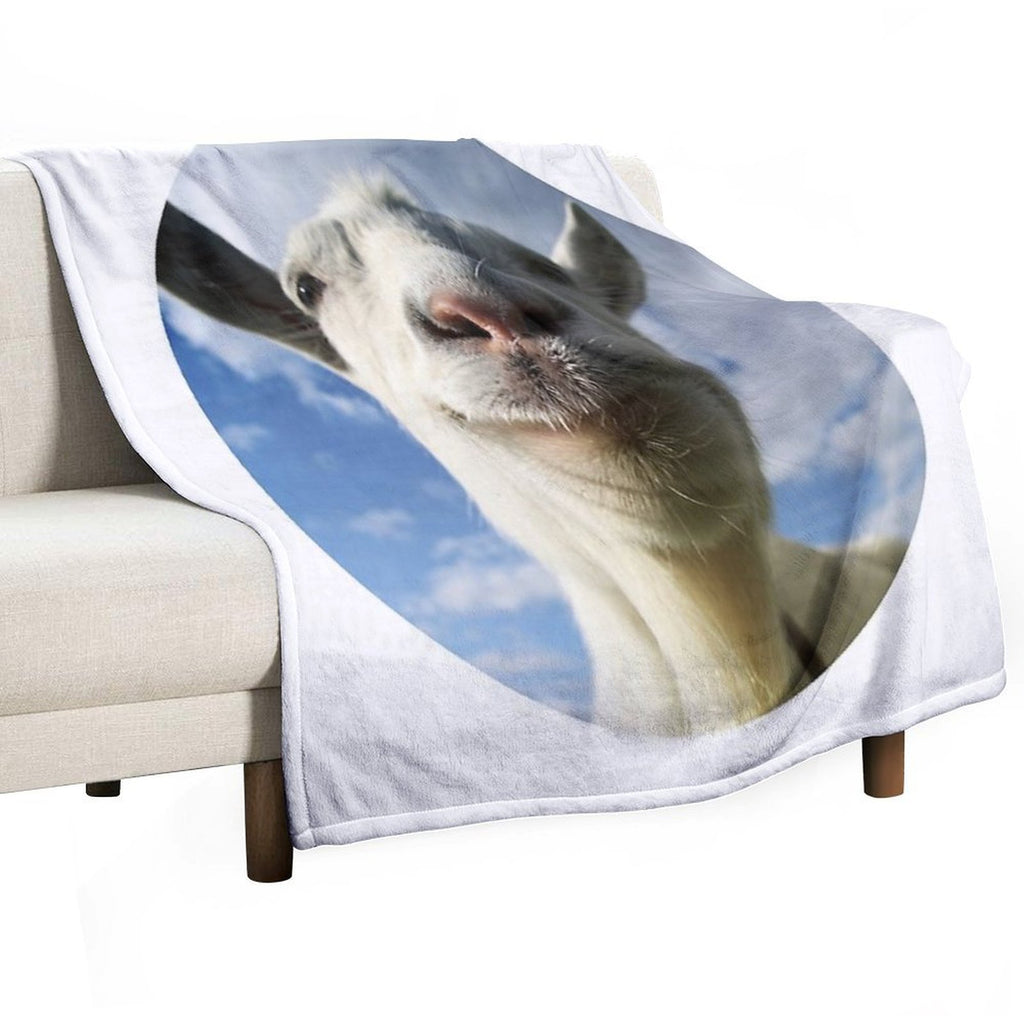 Goat Simulator Easy Care Throw Blanket