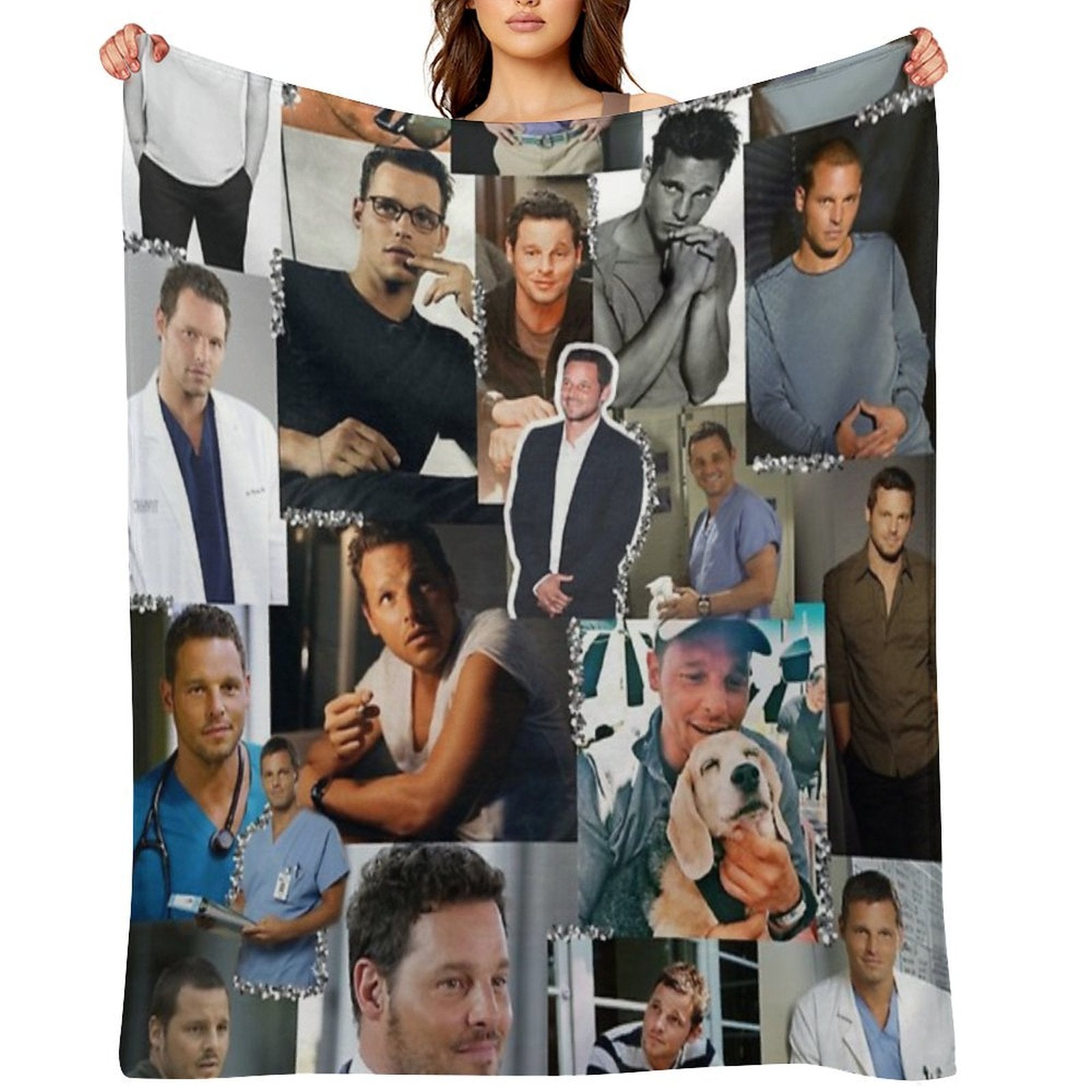 Alex Karev Collage Velvety-soft Throw Blanket