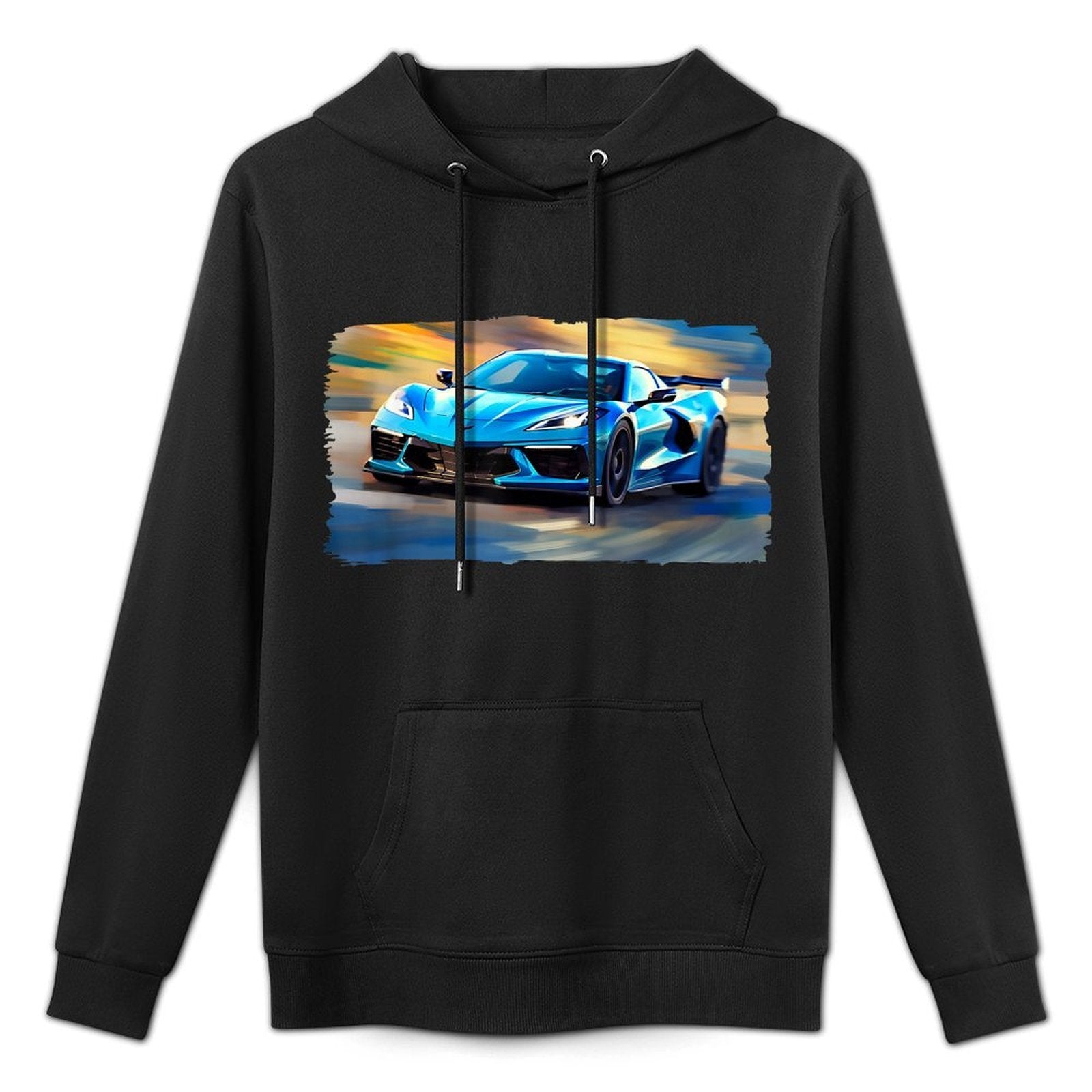 Rapid Blue C8 in A Blur Casual Wear Hoodie