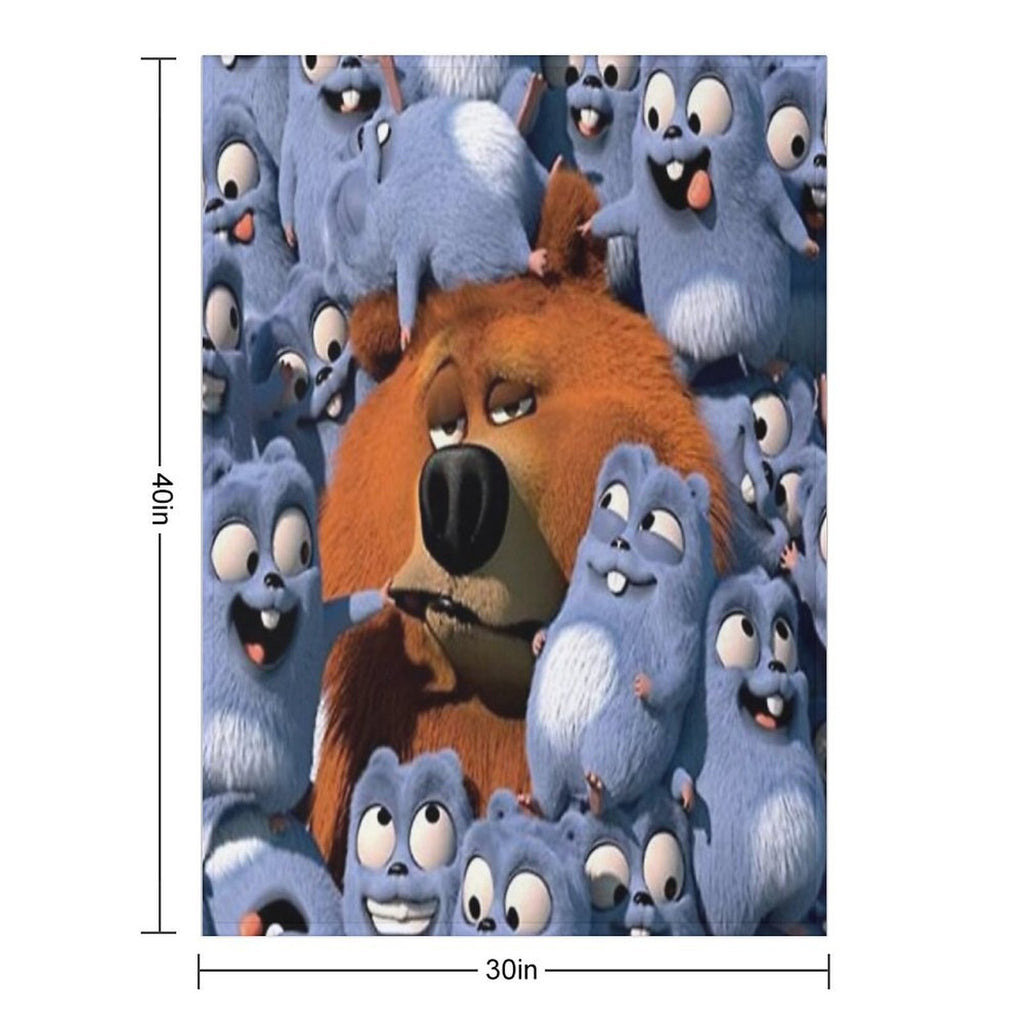 Grizzy And The Lemmings Eco-conscious Throw Blanket