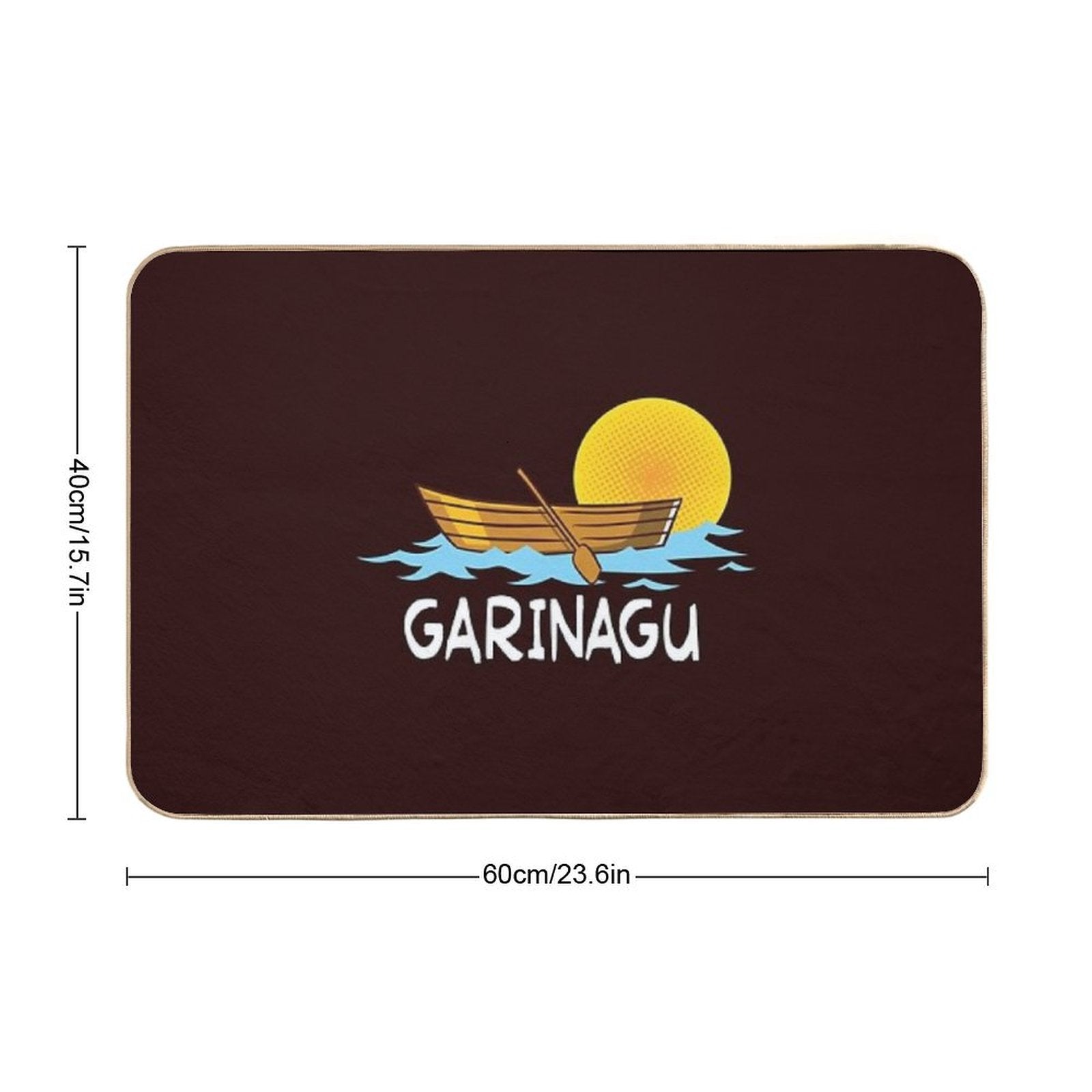 Garinagu Sunset at Sea  Easy To Clean Bath Mat
