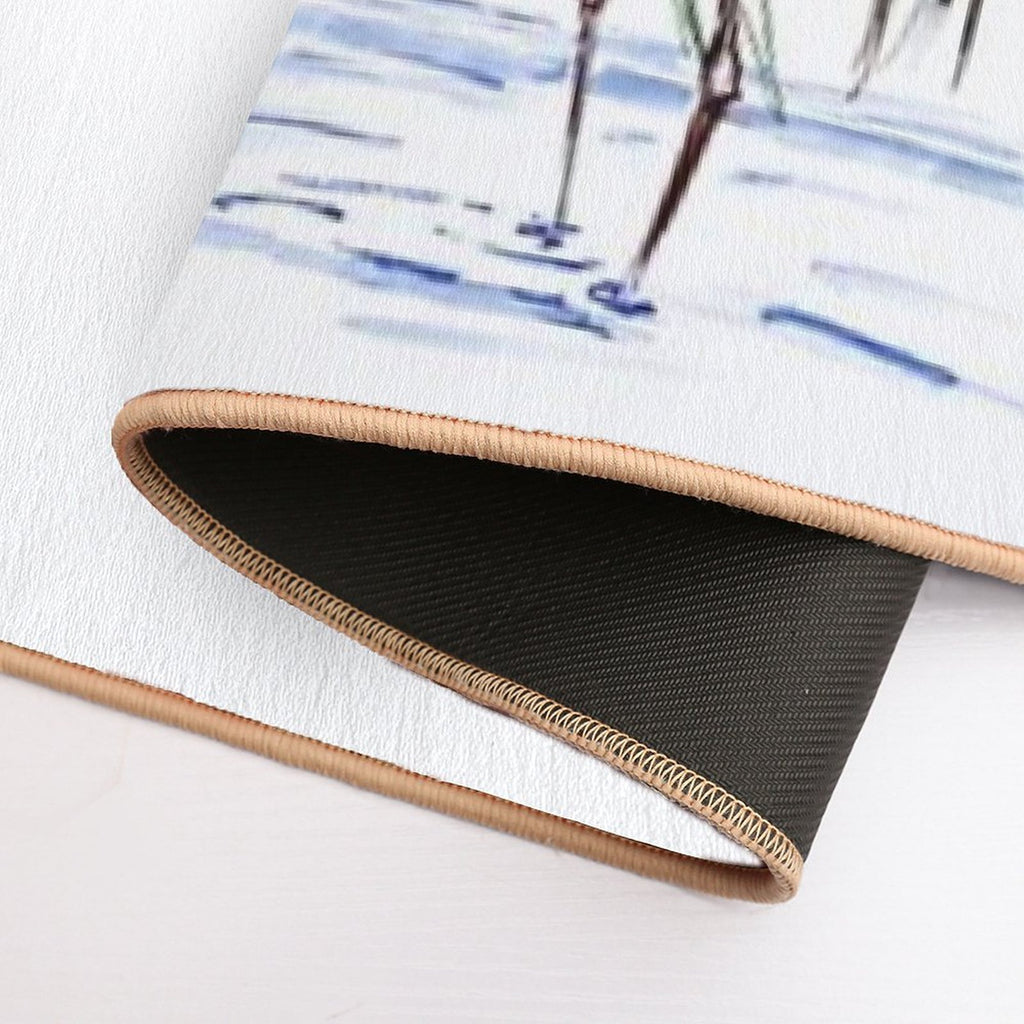 Sandhill Crane  Dirt-Trapping Bath Mat