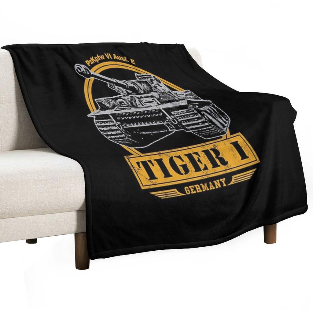 Tiger I - WW2 German Tank Sustainable Throw Blanket