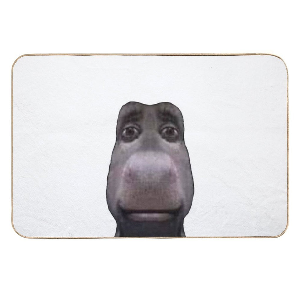 Donkey Stares Into Your Soul  Long-Lasting Bath Mat