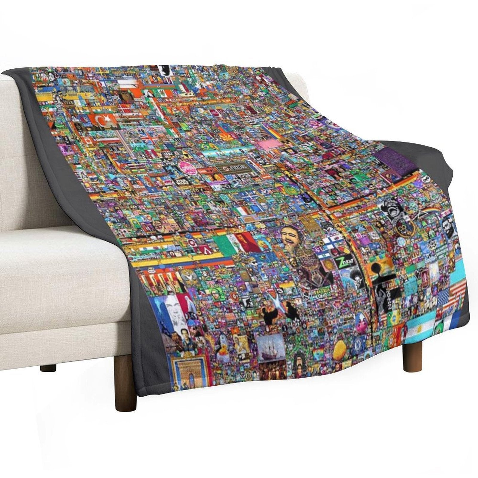 RPlace 2022 Blanket Eco-conscious Throw Blanket