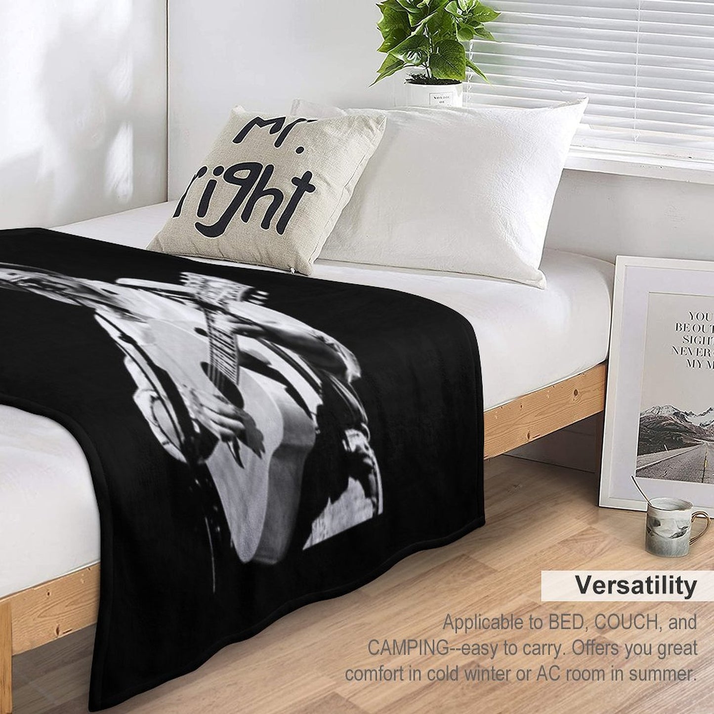 Midnight in Montgomery Alan Music Versatility Throw Blanket