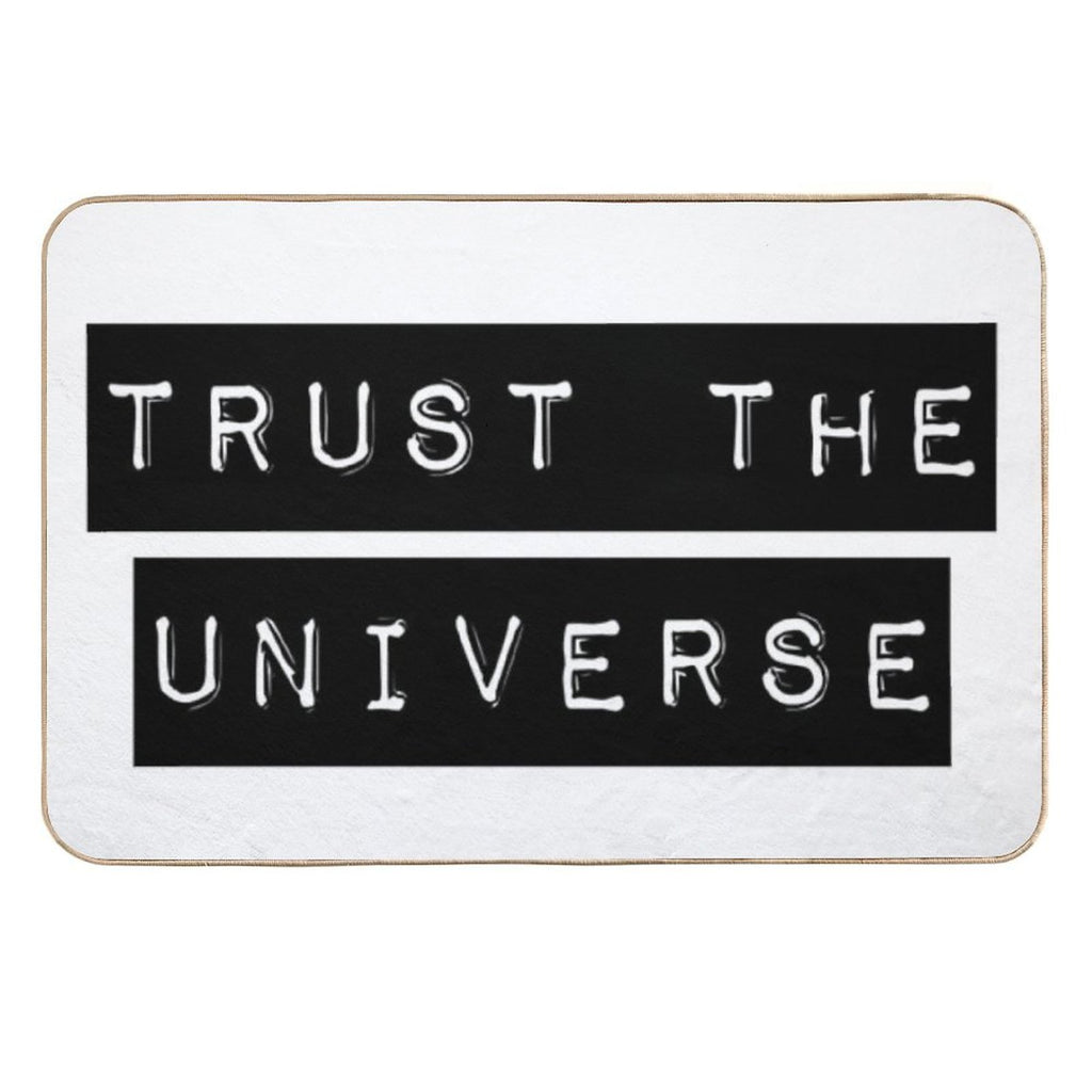Trust The Universe Minimalistic  Anti-Trip Bath Mat