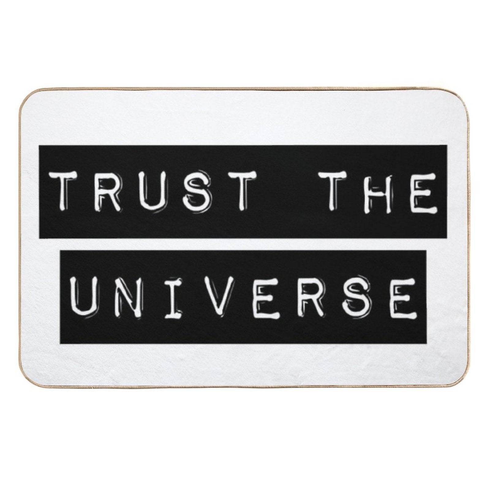 Trust The Universe Minimalistic  Anti-Trip Bath Mat