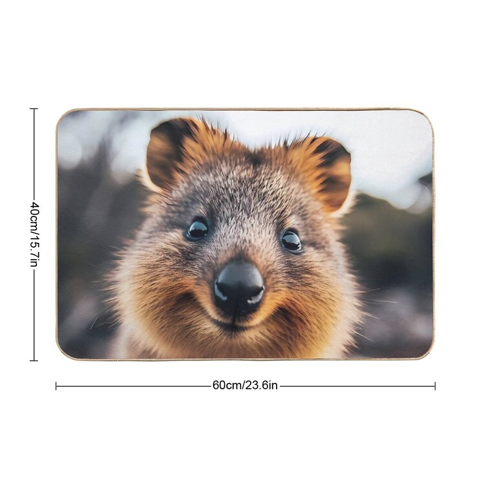 Quokka Art #4  Quokka Lovers  Fade-Resistant Bath Mat