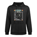 Vintage Astrology May June Birthday Zodiac Sign Retro Gemini Cotton-Polyester Blend Hoodie